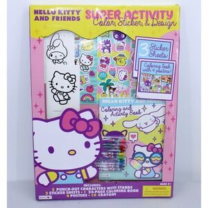 Hello Kitty and Friends Super Activity Color Sticker & Design Set Bendon Sanrio